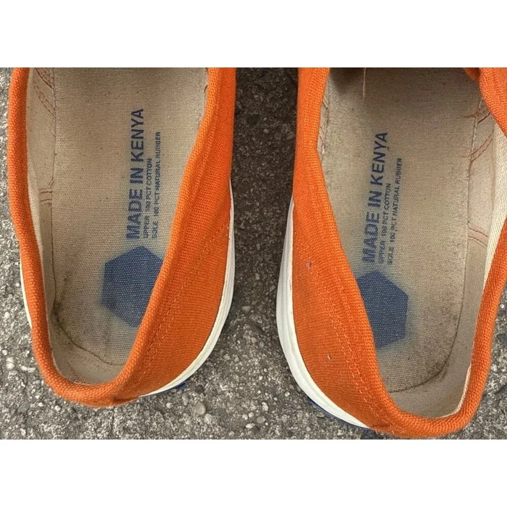 Industry Of All Nations Made In Kenya Vintage Sneakers Shoes Orange Men’s Sz 13
